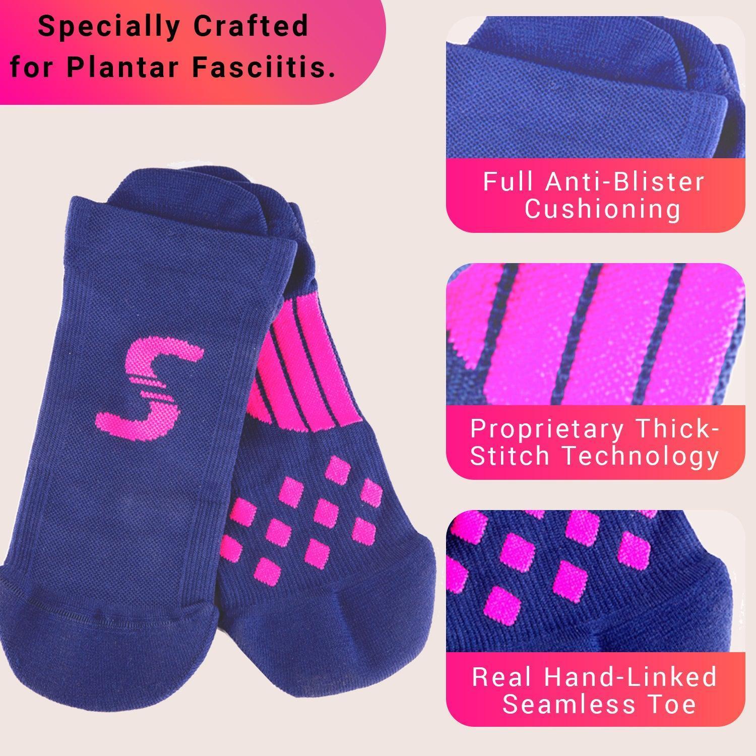 3-Pack Premium Plantar Fasciitis Compressions Socks with Advanced Arch Support (Pack of 3 Pairs) by Supply Cold Therapy at Omni Ice