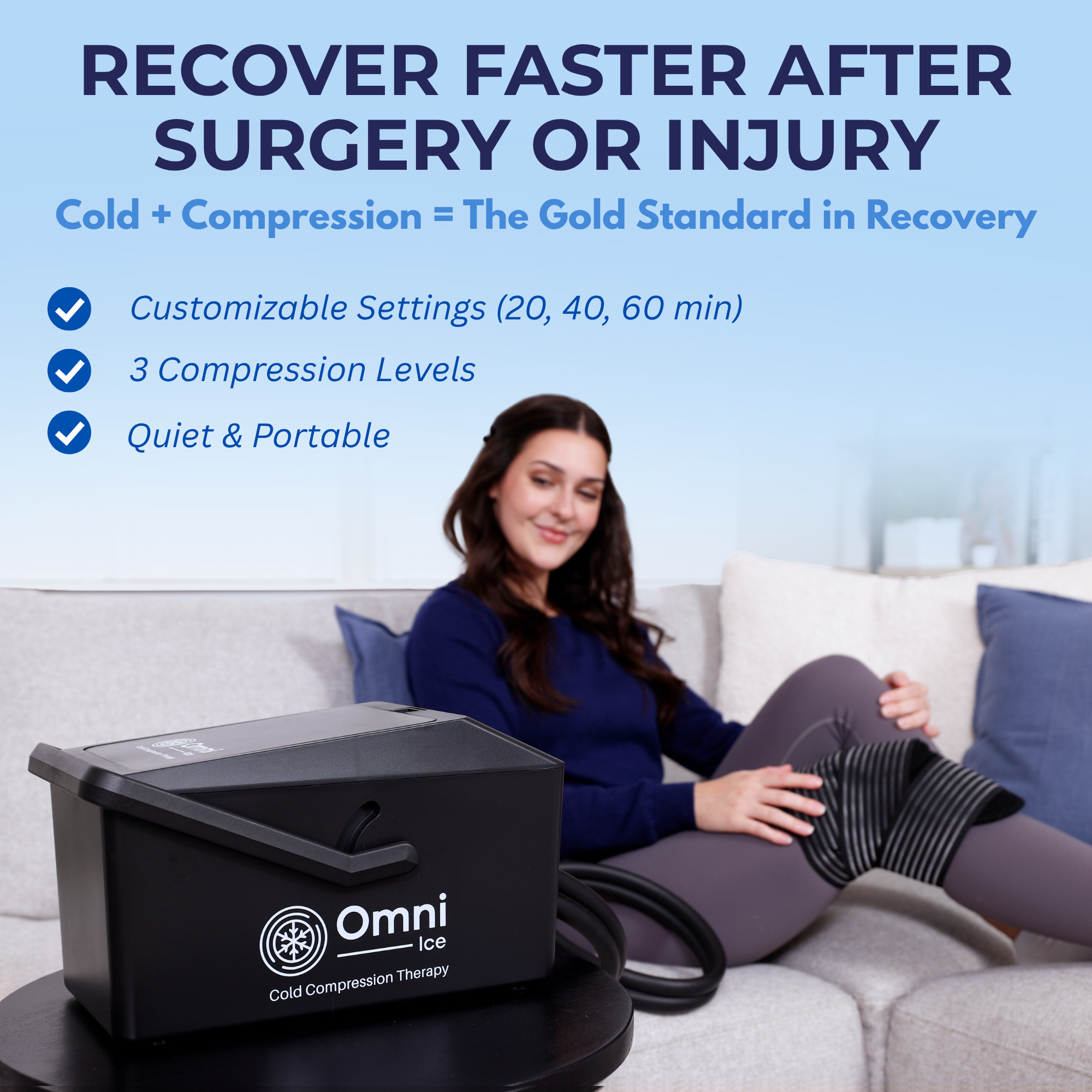Omni Ice™ Pulse Compression Cold Therapy Cooler & Pad