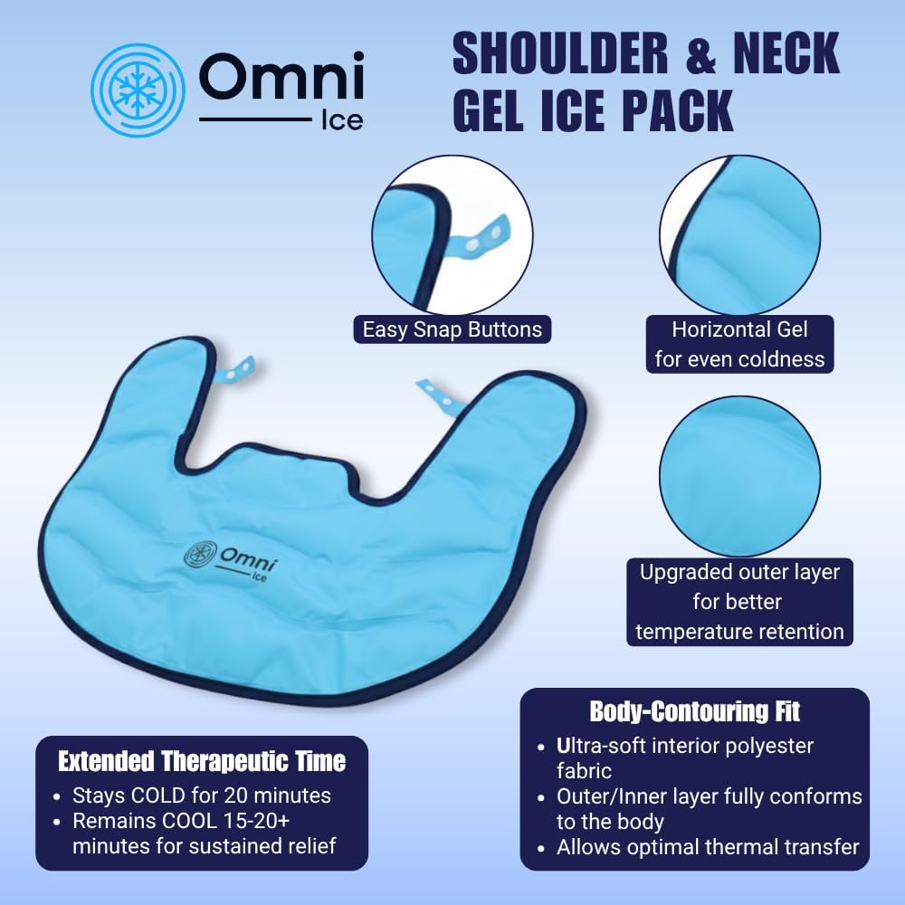 Omni Ice™ Reusable Gel Ice Pack for Neck and Shoulders