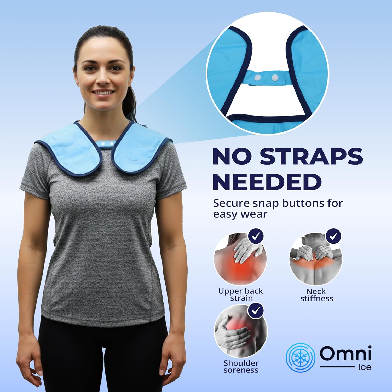 Omni Ice™ Reusable Gel Ice Pack for Neck and Shoulders