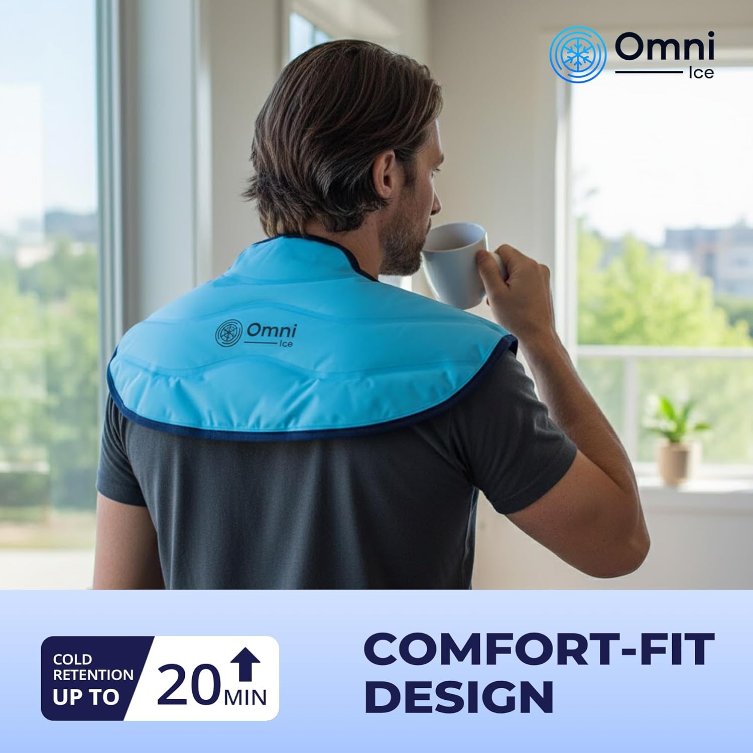 Omni Ice™ Reusable Gel Ice Pack for Neck and Shoulders