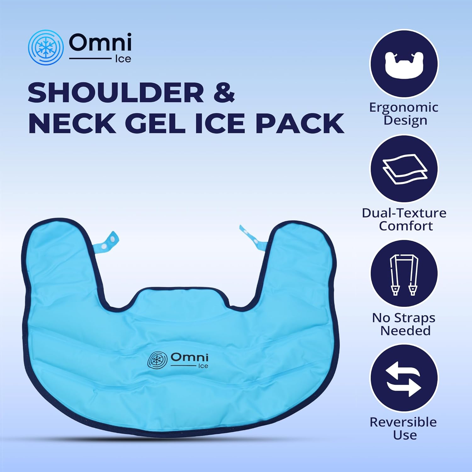 Omni Ice™ Reusable Gel Ice Pack for Neck and Shoulders