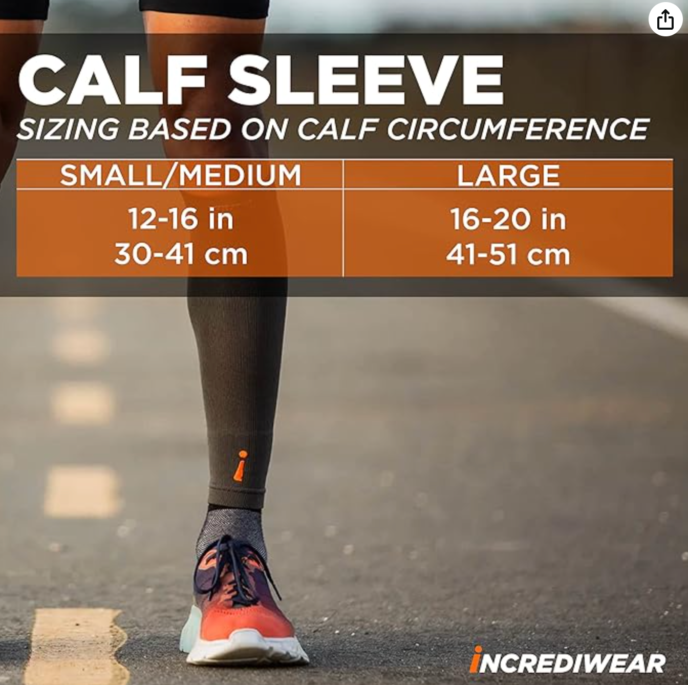 Incrediwear Calf Sleeve For Improved Circulation