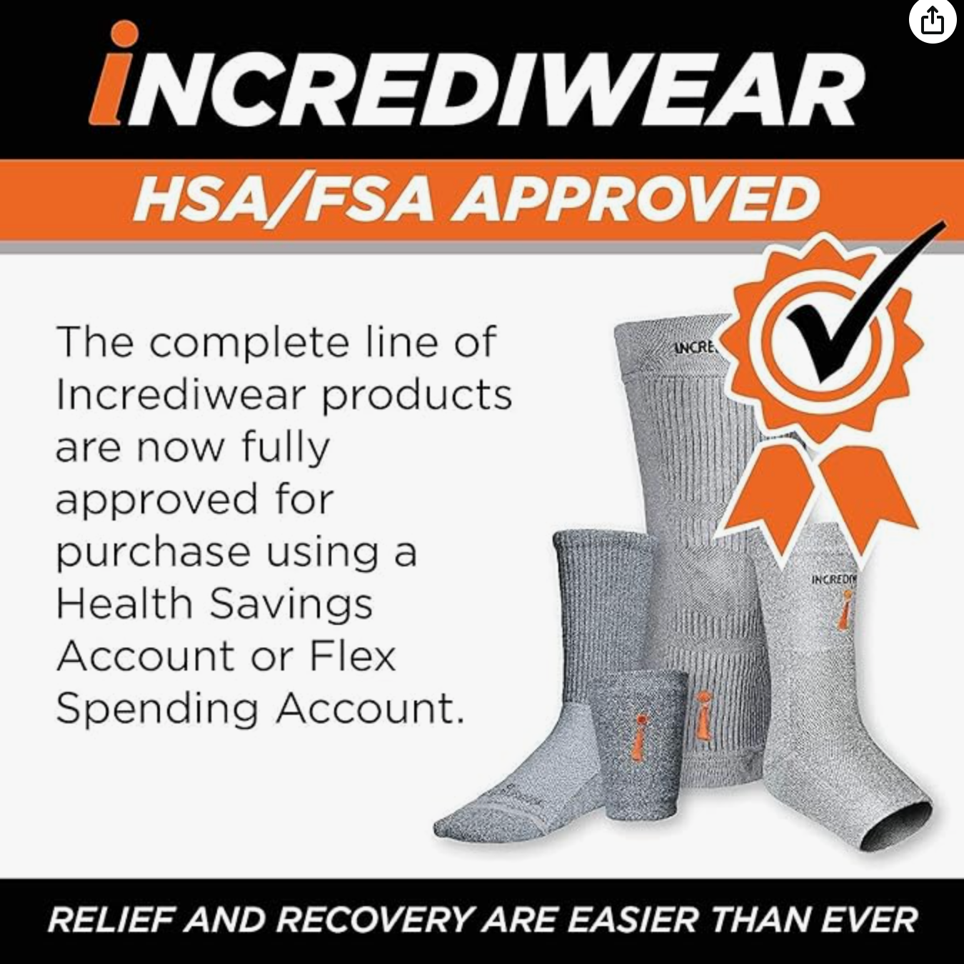 Incrediwear Arm Sleeve For Targeted Support for Recovery