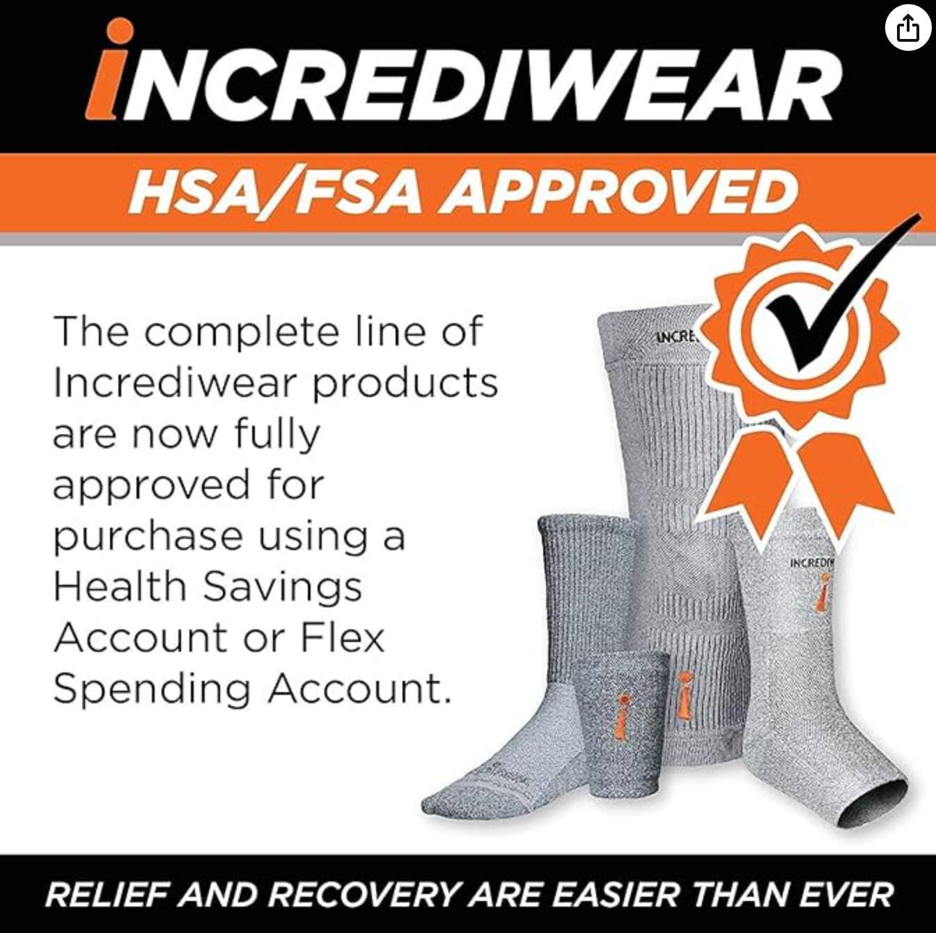 Incrediwear Calf Sleeve For Improved Circulation